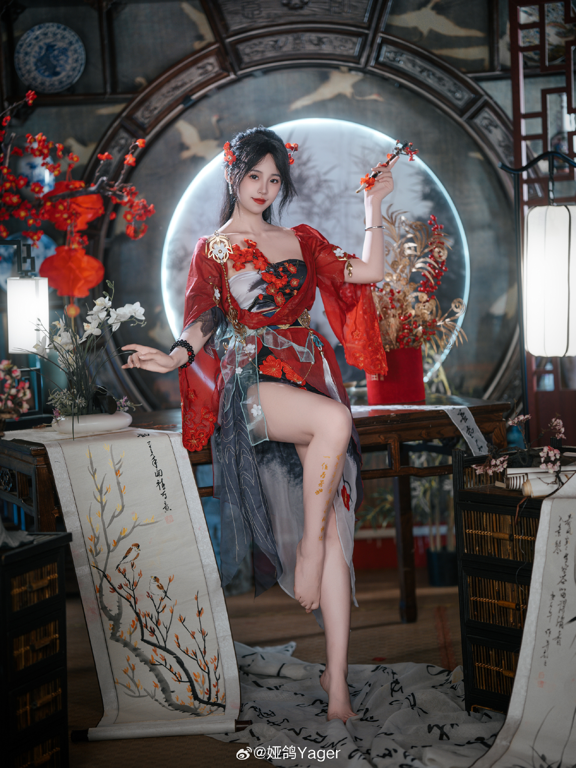 j9九游真人游戏第一平台新年戒色别搞👍永劫主持娅鸽晒照：一片雪白摄人心魄🥵